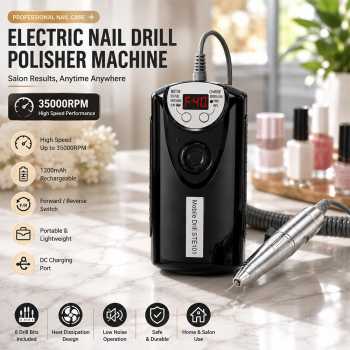 GJ Alat Kikir Kuku Elektrik Nail Polish Drill Machine 35000RPM 1200mAh - 101S