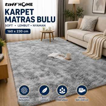 TaffHOME Karpet Matras Bulu PVC Living Room Soft 160x230cm - DE2030