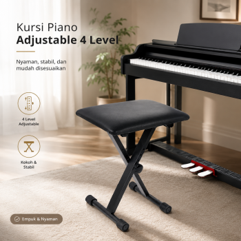 NOURINZ Kursi Piano Adjustable 4 Level Foldable Sponge Cushion - N-40