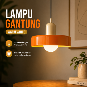 PHYVAL Lampu Gantung Hias Pendant Light Nordic Glass Warm White - BB10
