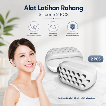 TaffSPORT Alat Latihan Rahang Silicone Mewing Jaw Trainer Ball 2 PCS - TM734