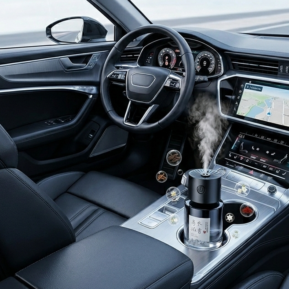 Gambar produk ELYSIAN Parfum Mobil Otomatis 3 Mode 200mAh Car Freshener 140ml Ebony Agarwood - CAS-02 - 6