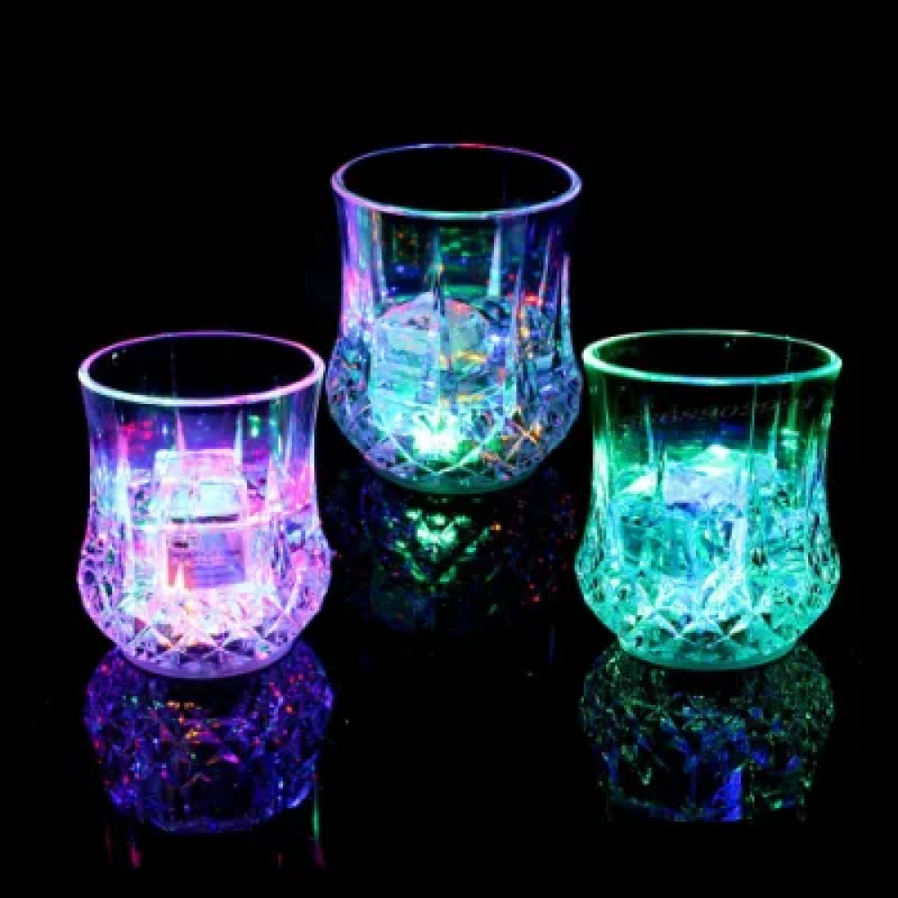 Gambar produk One Two Cups Gelas Whisky Cocktail Old Fashion Rock Plastic LED 110ml - SH527 - 4