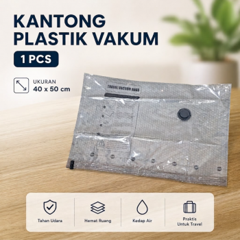 TaffPACK Kantong Plastik Vakum Pakaian Vacuum Compression Bag 1 PCS - YK-100