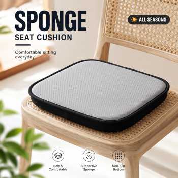 Gambar produk Besito Bantalan Alas Duduk Seat Cushion Orthopedic Sponge Mat - BT90
