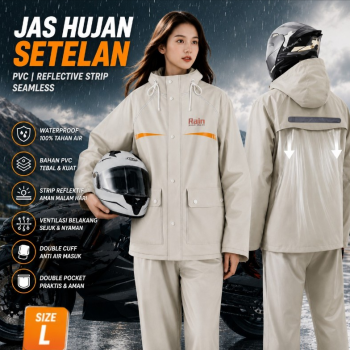 QUANYAN Jas Hujan Setelan Motor Seamless PVC Waterproof Raincoat - ZY-20