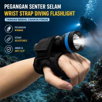 Gambar produk XTAR Pegangan Senter Selam Wrist Strap Diving Flashlight Adjustable