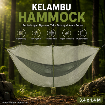 Casenly Jaring Nyamuk Kelambu Hammock Mosquito Net Bugs Portable - KL-100