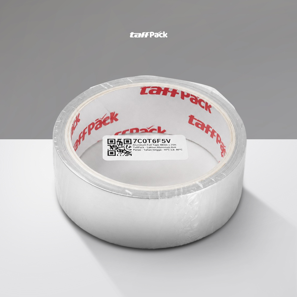 Gambar produk TaffPACK Lakban Aluminium Foil Tape Tahan Panas Anti Bocor 3cmx10M - YX10 - Kemasan