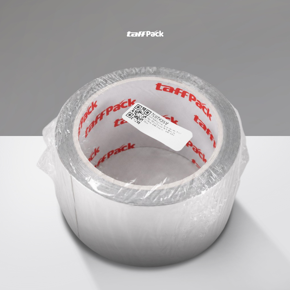 Gambar produk TaffPACK Lakban Aluminium Foil Tape Tahan Panas Anti Bocor 0.06mm 5cmx20M - INU161 - Kemasan