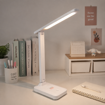 One Lampu Meja Belajar LED Desk Lamp USB 800mAh 10W 3 Color - PH380