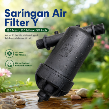 JKHOME Saringan Air Pipa Irigasi Filter Y Stainer 120 Mesh 3/4 Inch - JK-340