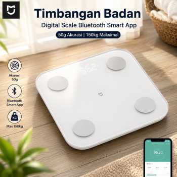 Mijia S400 Timbangan Badan Digital Scale Bluetooth Smart App 50g 150kg - MJTZC01YM