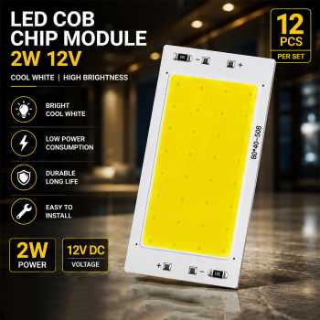 QUAB Chip Lampu LED Inverted COB SMD Interior Mobil Cool White 2W 12V - COB1626-AC12-2