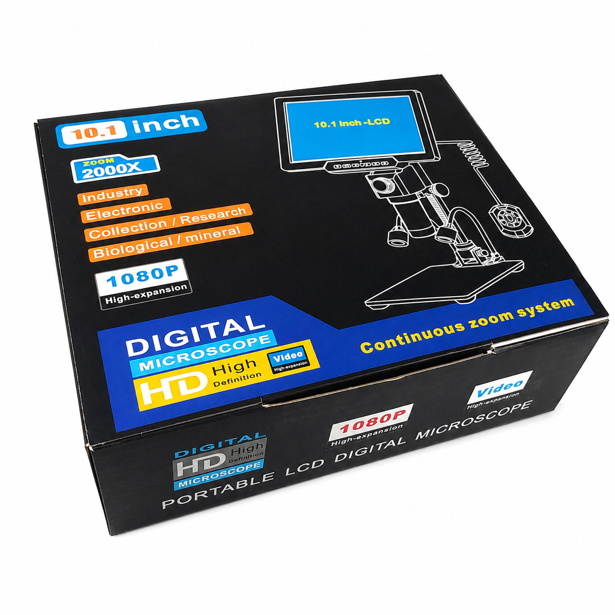 Gambar produk Easyo Mikroskop Digital 12MP 2000X dengan Monitor and Aluminium Stand - G2000 - Kemasan