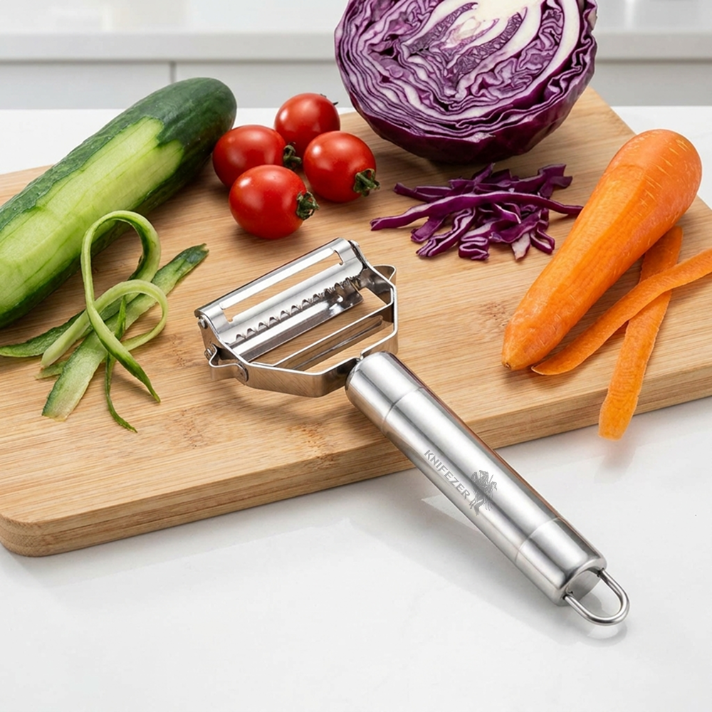 Gambar produk KNIFEZER Pisau Pengupas Buah Sayur Peeler Multifunction - YYC770 - 5