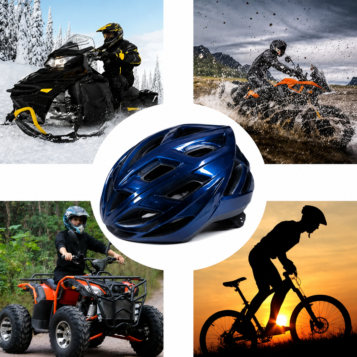Gambar produk TaffSPORT Helm Sepeda MTB Standard Vers Bicycle Helmet 19 Air Vent - Z20 - 6