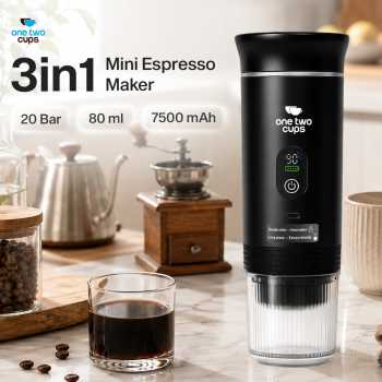 One Two Cups Mesin Kopi Capsule 3in1 20Bar for Nespresso Dolce - KF-JN-02 Pro2.0