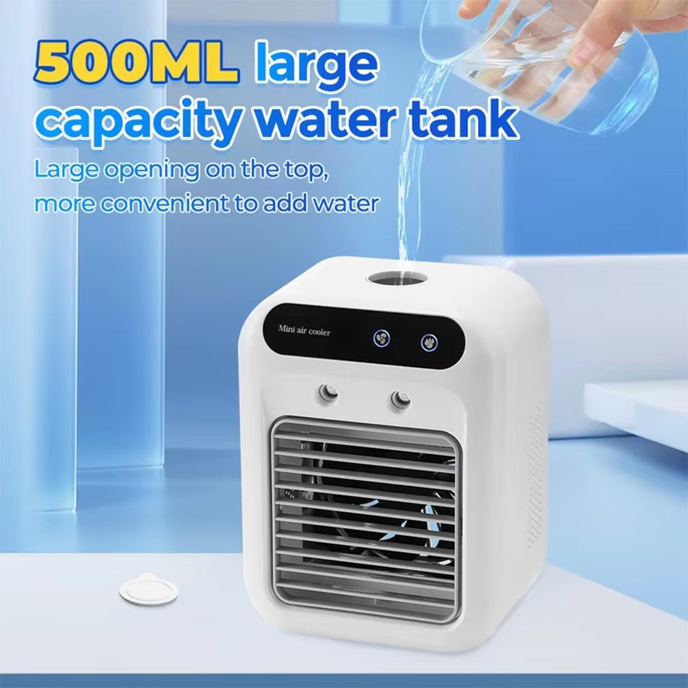 Bnf Kipas Angin Cooler Mini Fan Air Humidifier 25W 1800mAh 500ml - L7 Gambar produk Bnf Kipas Angin Cooler Mini Fan Air Humidifier 25W 1800mAh 500ml - L7 - 4