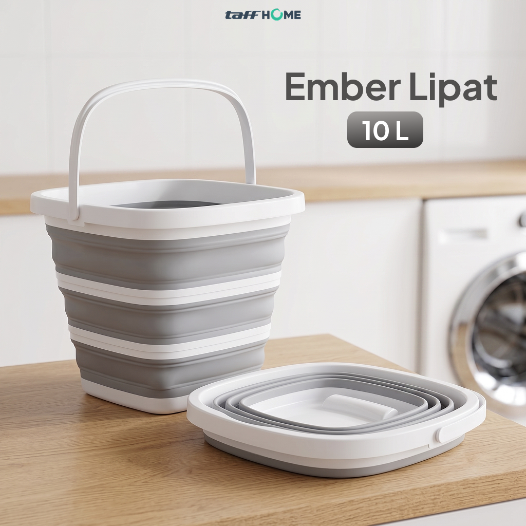 Gambar produk TaffHOME Ember Lipat Water Bucket Foldable Collapsible 10L - ST362 - Utama