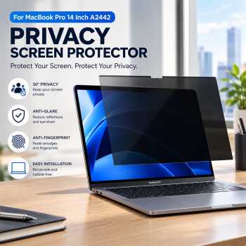 Gambar produk SZE Screen Protector for MacBook Pro A2442 Anti Privacy 14 Inch - FS-P16