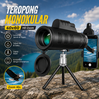 Gambar produk APEXEL Teropong Monokular Telescope Outdoor 40x60 - APS-40X60DTZJ