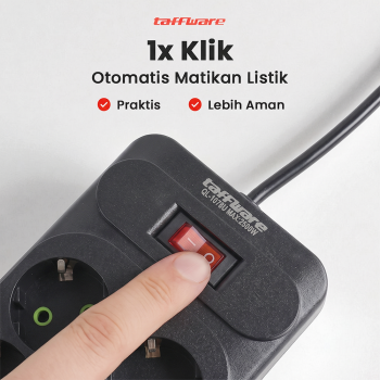 Gambar produk Taffware Stop Kontak Kabel 4 USB A 2 USB Type C 1.8M 10A 250V 2500W 8 Lubang - QL-1077U / QL-1078U - 3