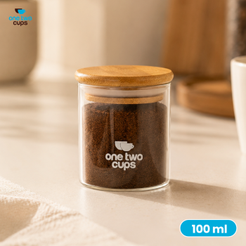 One Two Cups Toples Kaca Penyimpanan Makanan Kedap Udara Storage Jar - J001