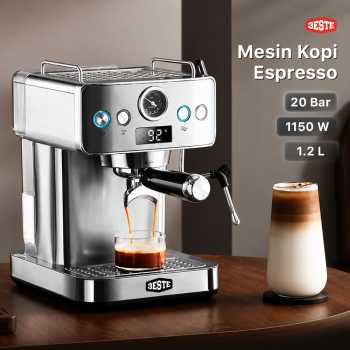 Trieste Mesin Kopi Espresso Coffee Maker Frothing 20 Bar 1.2L 1150 W - CM-601G