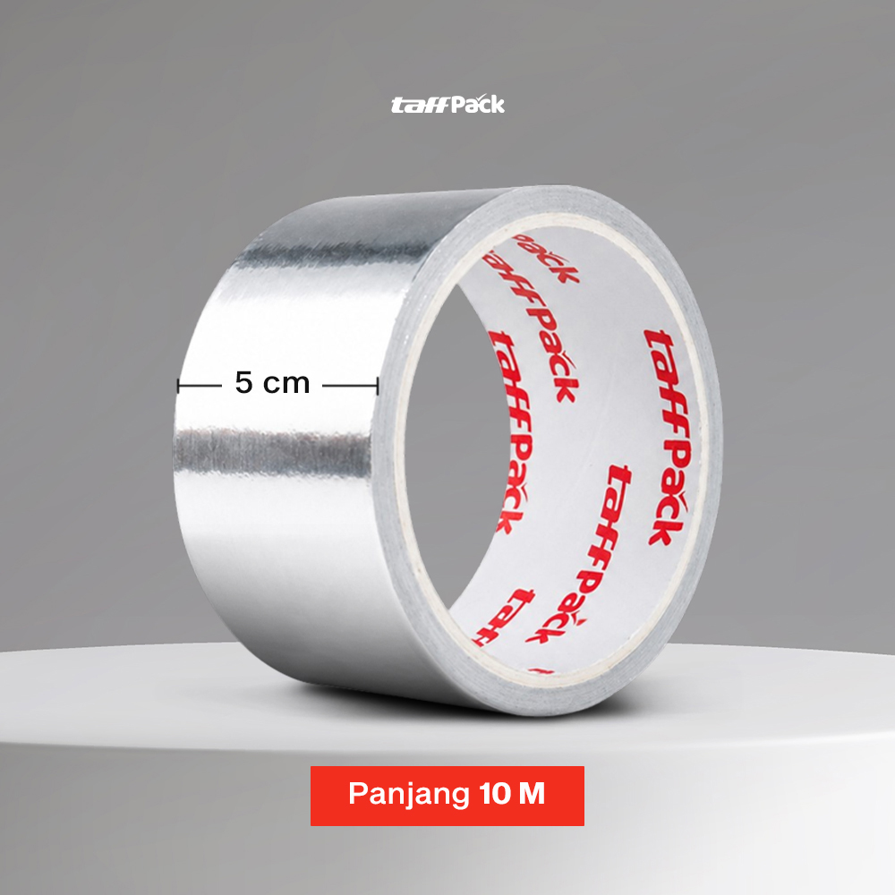 Gambar produk TaffPACK Lakban Aluminium Foil Tape Tahan Panas Anti Bocor 5cmx10M - YX10 - 8