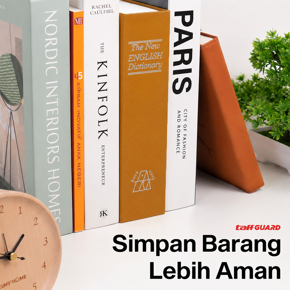 Gambar produk TaffGUARD Brankas Buku Kamus Kunci Manual Anti Maling Hidden Safe Box Kecil - KB-10L - 1