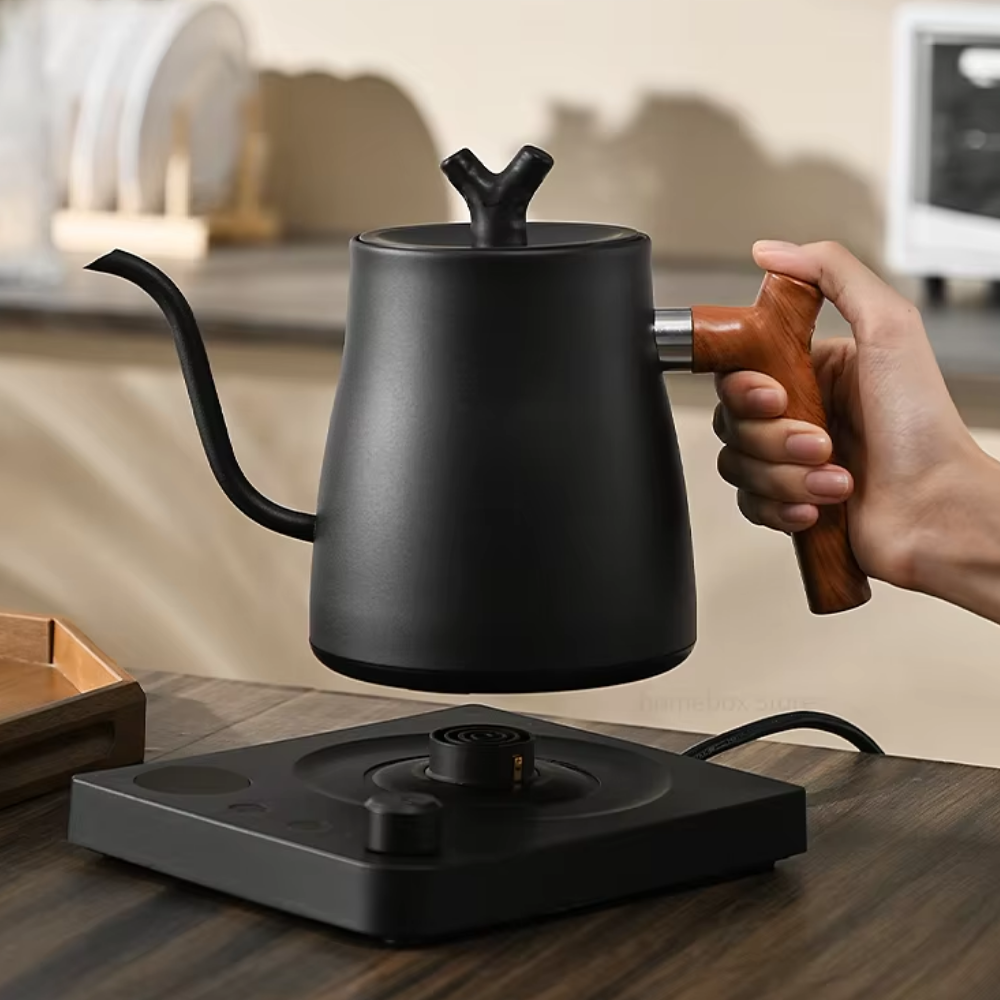 Gambar produk Rovenka Teko Listrik Kopi Pemanas Air Leher Angsa Kettle 1000W 1L - HR-462 - 8