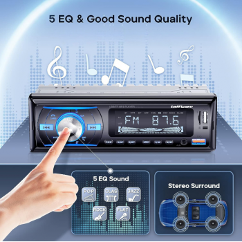 Gambar produk Taffware Tape Mobil Audio Bluetooth MP3 FM USB TF AUX 60W - 2219