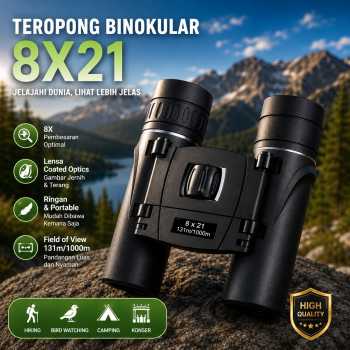 APEXEL Teropong Binokular Telescope Outdoor 8X21 - APS-8X21-131M