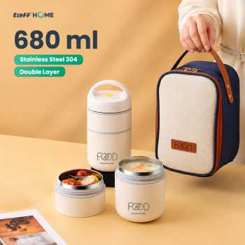 Gambar produk LOVE KITCHEN LIFE Kotak Makan Tahan Panas Lunch Box Double Layer - YM8686/YM9645