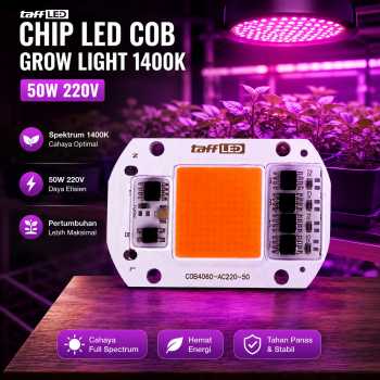 Gambar produk TaffLED Chip LED COB Lampu Tanaman Grow Light 1400K 50W 220V - COB4060-AC220-50