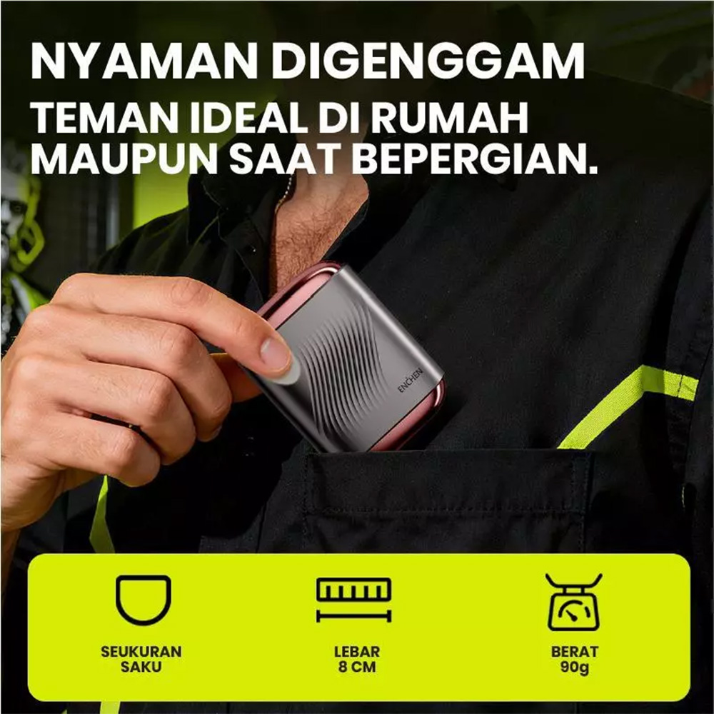 Gambar produk ENCHEN Alat Cukur Elektrik Mini Electric Shaver Triple IPX7 600mAh 5W - MS006 - 4