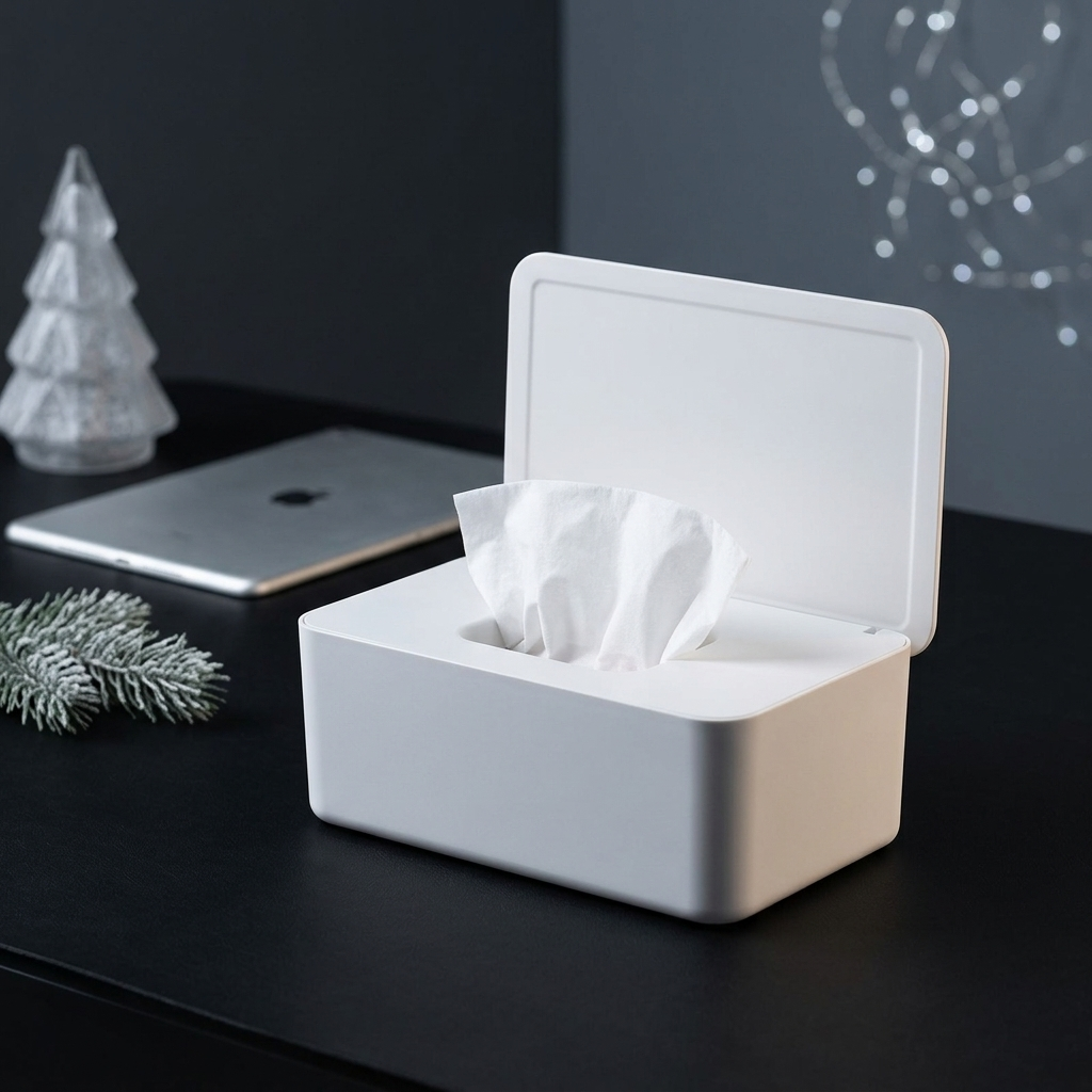 Gambar produk TaffHOME Kotak Tisu Basah Multifungsi Wet Tissue Box 19x12.3x7cm - ZJ81 - 7