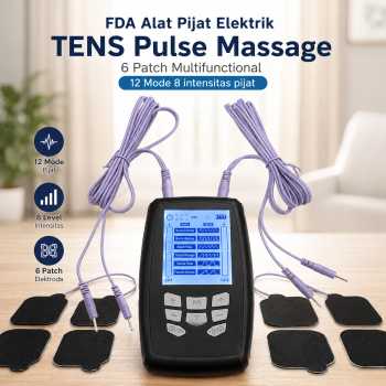 FDA Alat Pijat Elektrik TENS Pulse Massage 6 Patch Multifunctional - DJ-E2A0