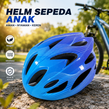LOVIER Helm Sepeda Anak Scooter Bicycle Helmet Sports 18 Air Vent - K20