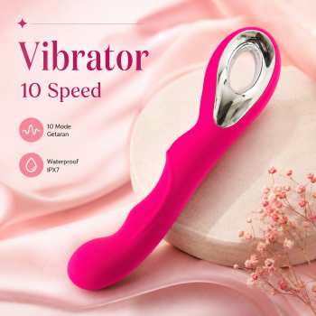 Jhion Vibrator Alat Pijat Tubuh Elektrik 10 Speed USB Waterproof - JH-10