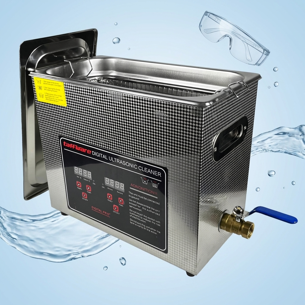 Gambar produk Taffware Mesin Pembersih Perhiasan Ultrasonic Cleaner Temperature 6L - KZ-D6 - 1