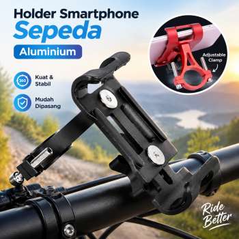Fang Fang Holder Smartphone Sepeda Aluminium Handlebar - F998