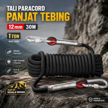TaffSPORT Tali Panjat Tebing Climbing Rope Outdoor Darurat - HW13