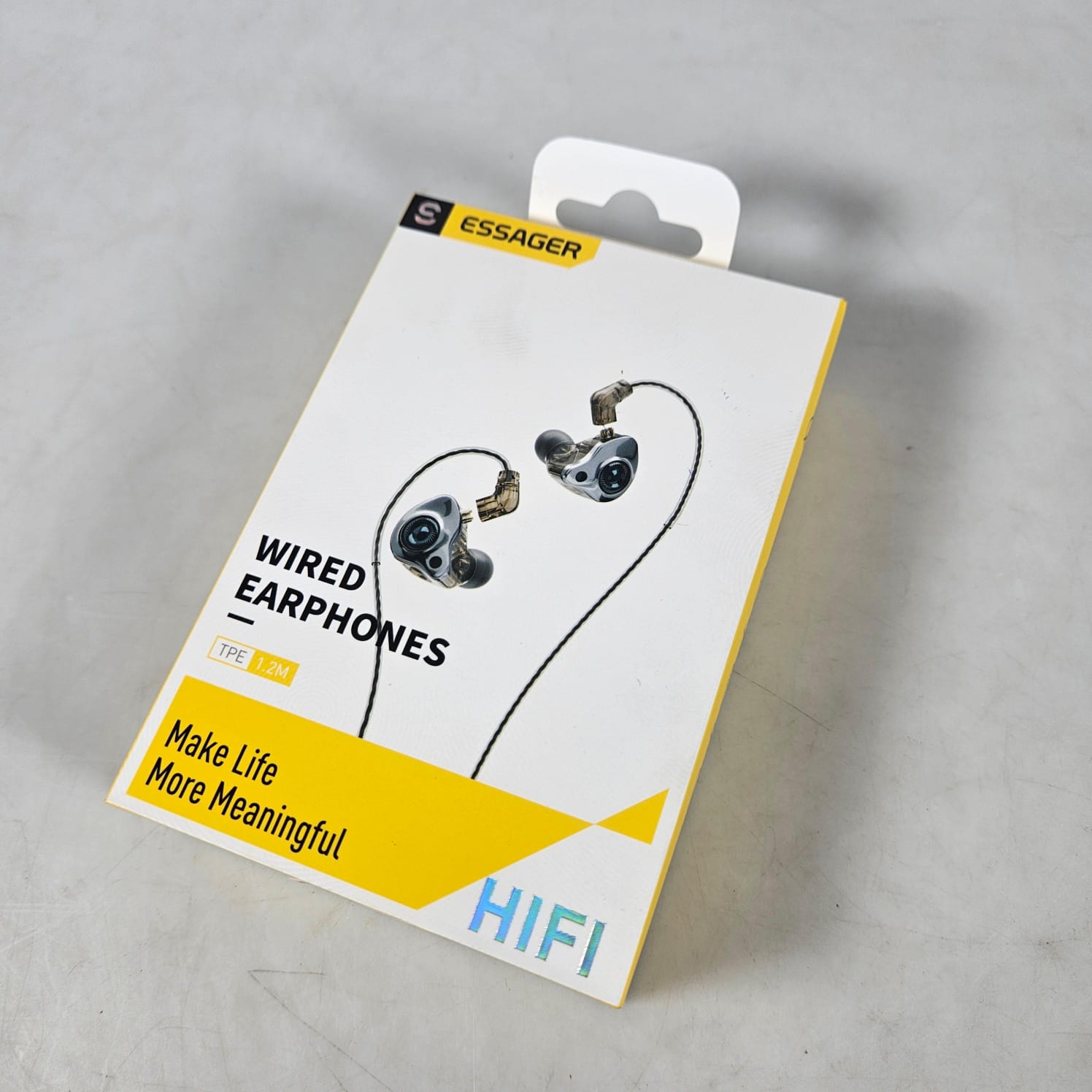 Gambar produk ESSAGER Earphones In Ear Gaming Wired Earphone Type C 1.2M with Mic - S25 - Kemasan