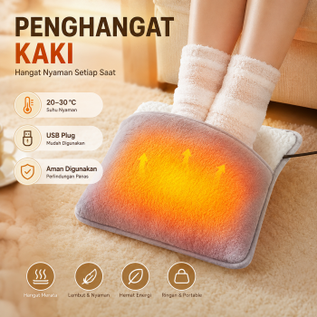 Gambar produk DRAYA Penghangat Kaki Elektrik Electric Heated Foot Warmer Pad USB - JR66