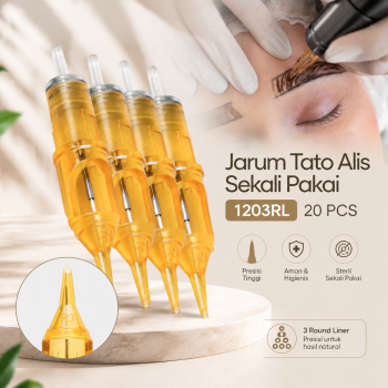 Gambar produk ShangDi Jarum Tato Alis Sekali Pakai Tattoo Needle 20 PCS - 1203RL