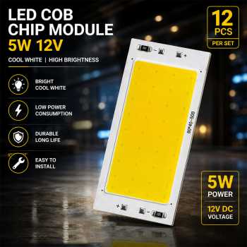 QUAB Chip Lampu LED Inverted COB SMD Interior Mobil Cool White 5W 12V - COB2636-AC12-5