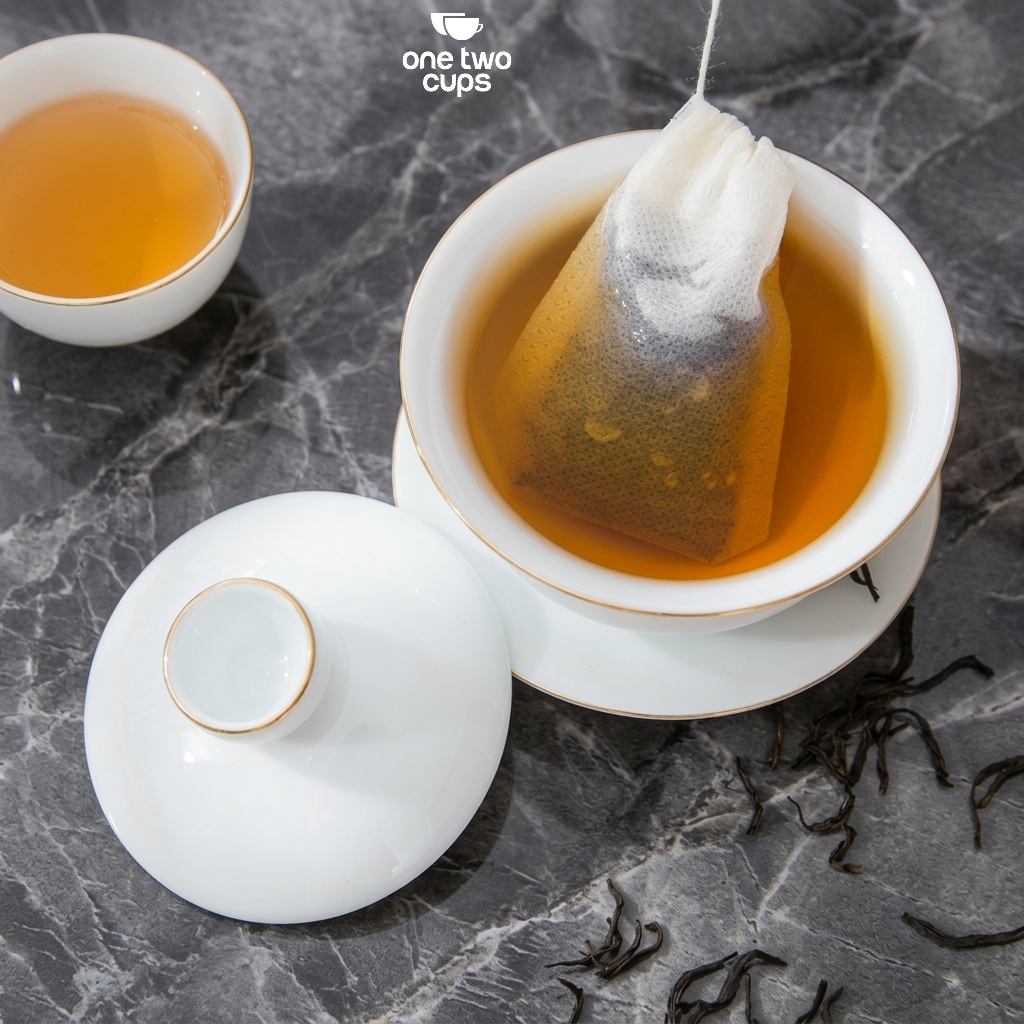Gambar produk One Two Cups Kantong Teh Celup Kain Saringan Tea Bag Disposable 100PCS 5.5x7cm - M100 - 6