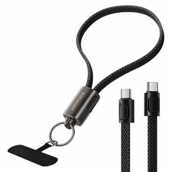 Gambar produk ESSAGER Kabel Charger USB Type C Lanyard Fast Charging 3A 60W 30cm - ES-X84 - 1